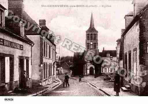 Ville de SAINTEGENEVIEVEDESBOIS, carte postale ancienne Ville de SAINTEGENEVIEVEDESBOIS, carte postale ancienne
