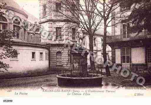 Ville de SALINSLESBAINS, carte postale ancienne