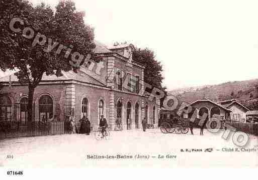 Ville de SALINSLESBAINS, carte postale ancienne