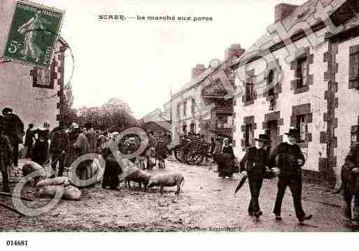 Ville de SCAER, carte postale ancienne