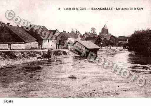 Ville de SERMIZELLES, carte postale ancienne