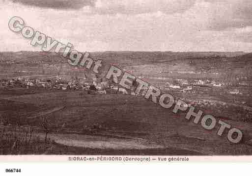 Ville de SIORACENPERIGORD, carte postale ancienne