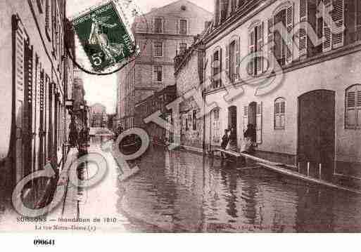 Ville de SOISSONS, carte postale ancienne