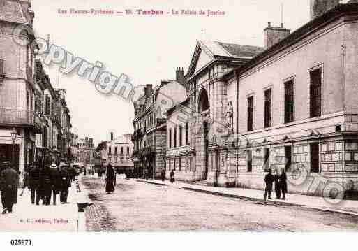 Ville de TARBES, carte postale ancienne