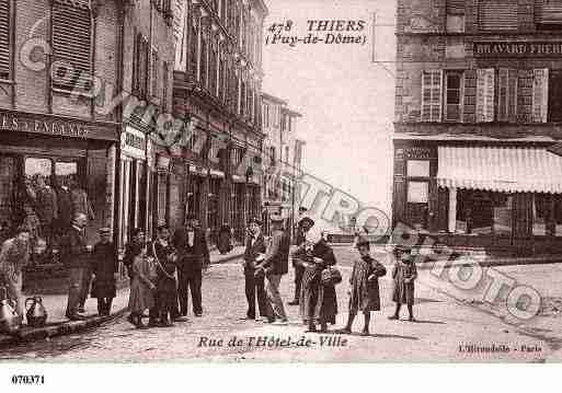 Ville de THIERS, carte postale ancienne Ville de THIERS, carte postale ancienne