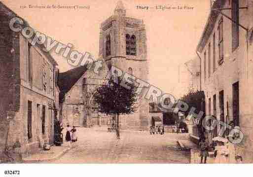 Ville de THURY, carte postale ancienne