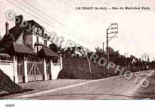 Ville de TRAIT(LE), carte postale ancienne