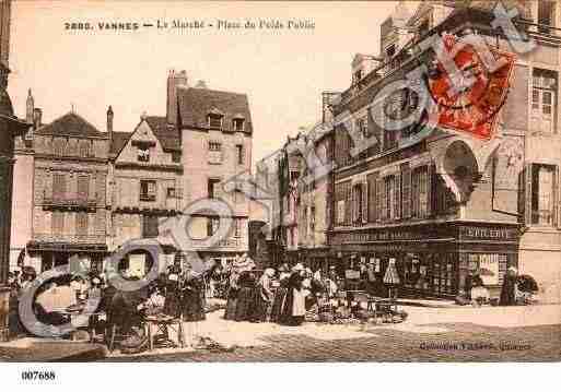 Ville de VANNES, carte postale ancienne