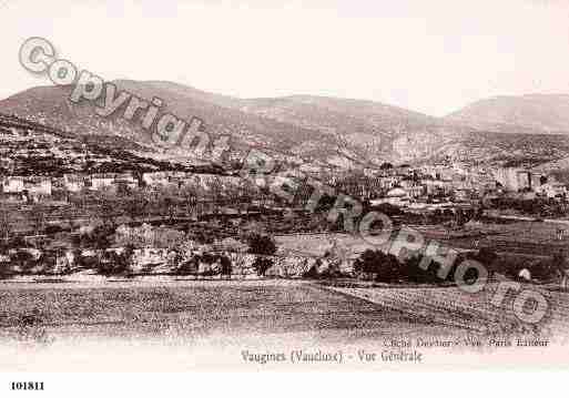 Ville de VAUGINES, carte postale ancienne