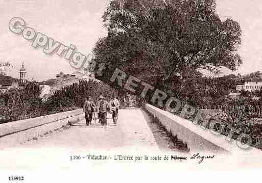 Ville de VIDAUBAN, carte postale ancienne