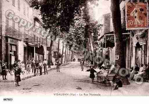 Ville de VIDAUBAN, carte postale ancienne