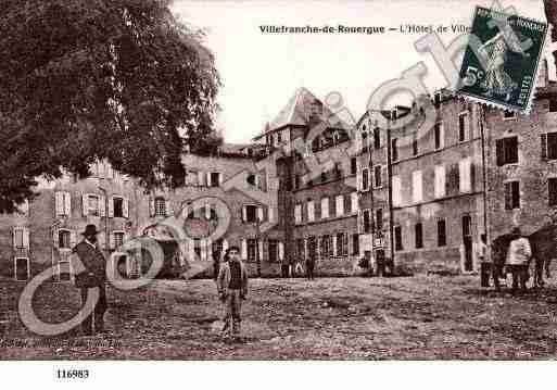 Ville de VILLEFRANCHEDEROUERGUE, carte postale ancienne