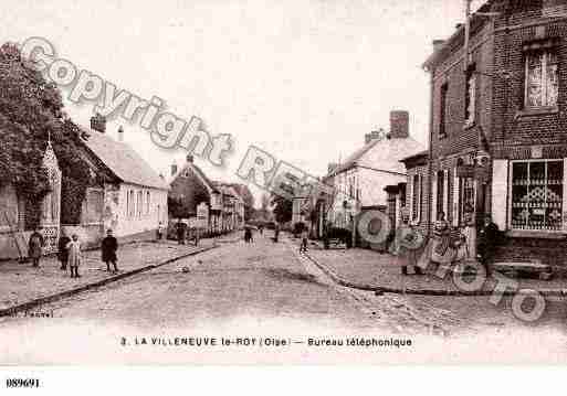 Ville de VILLENEUVELESSABLONSETLEROY, carte postale ancienne