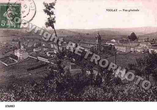 Ville de VIOLAY, carte postale ancienne