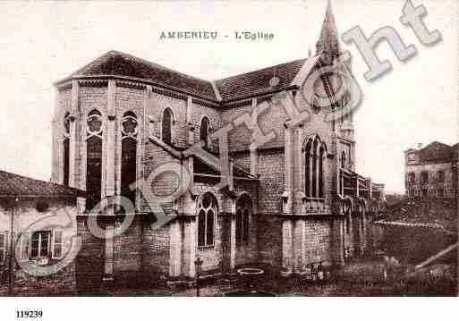 Ville de AMBERIEUENBUGEY, carte postale ancienne