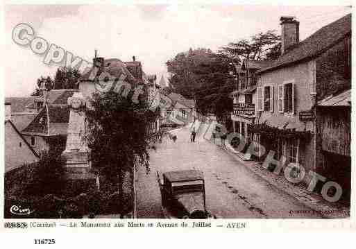 Ville de AYEN, carte postale ancienne