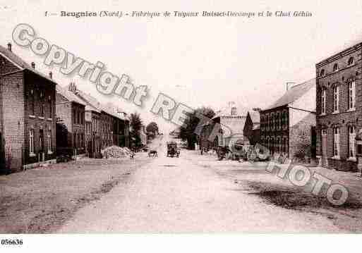 Ville de BEUGNIES, carte postale ancienne