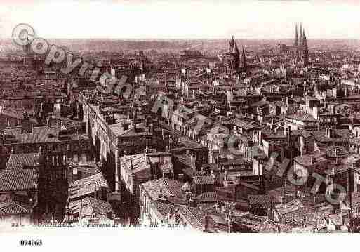 Ville de BORDEAUX, carte postale ancienne