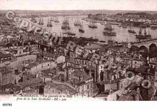 Ville de BORDEAUX, carte postale ancienne