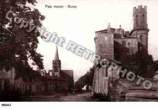 Ville de BORNY, carte postale ancienne