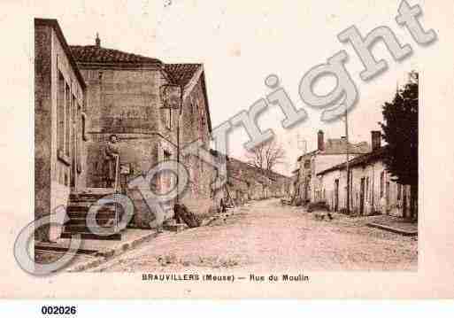 Ville de BRAUVILLIERS, carte postale ancienne