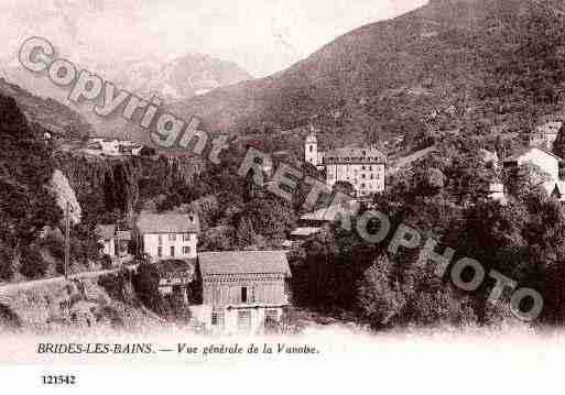 Ville de BRIDESLESBAINS, carte postale ancienne