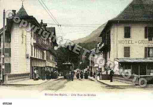 Ville de BRIDESLESBAINS, carte postale ancienne