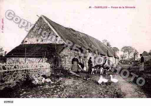 Ville de CAROLLES, carte postale ancienne