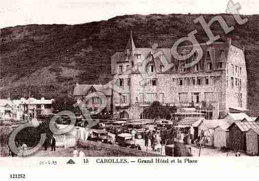 Ville de CAROLLES, carte postale ancienne
