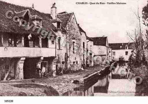 Ville de CHABLIS, carte postale ancienne