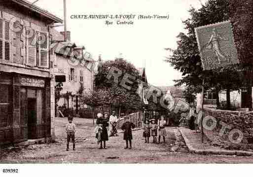 Ville de CHATEAUNEUFLAFORET, carte postale ancienne