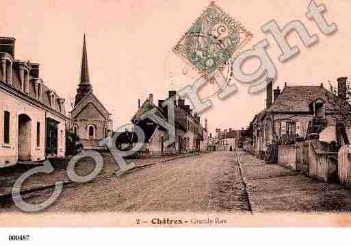 Ville de CHATRESSURCHER, carte postale ancienne