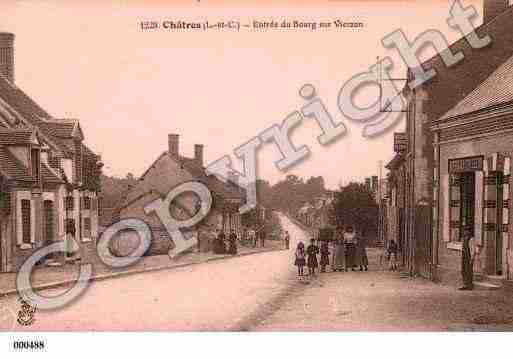 Ville de CHATRESSURCHER, carte postale ancienne