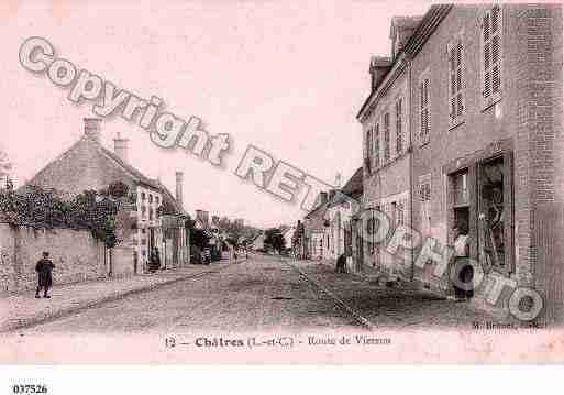 Ville de CHATRESSURCHER, carte postale ancienne