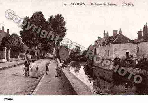 Ville de CLAMECY, carte postale ancienne