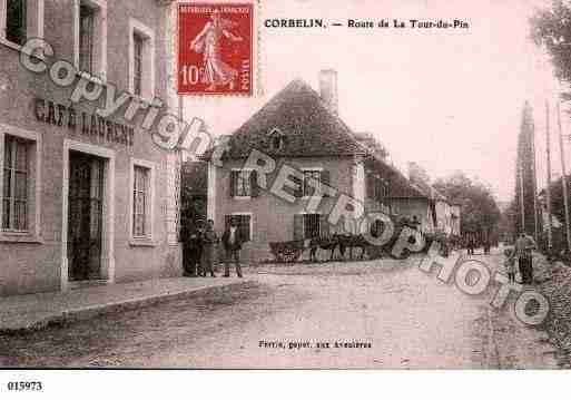 Ville de CORBELIN, carte postale ancienne