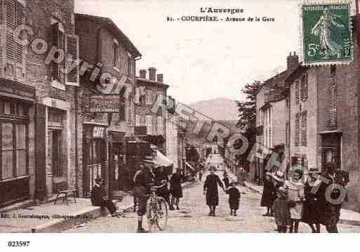 Ville de COURPIERE, carte postale ancienne