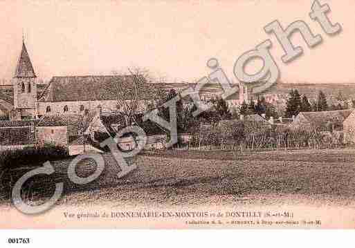 Ville de DONNEMARIEDONTILLY, carte postale ancienne