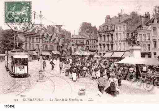 Ville de DUNKERQUE, carte postale ancienne