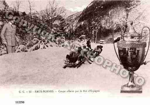 Ville de EAUXBONNES, carte postale ancienne