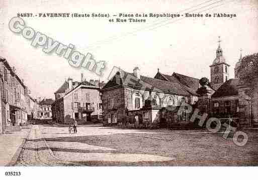 Ville de FAVERNEY, carte postale ancienne