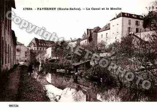 Ville de FAVERNEY, carte postale ancienne