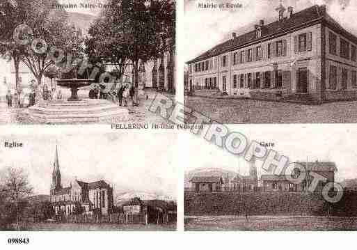 Ville de FELLERING, carte postale ancienne