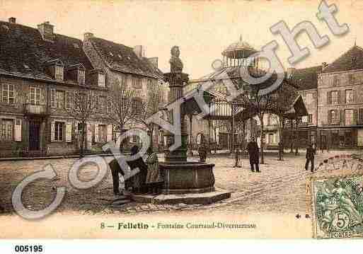 Ville de FELLETIN, carte postale ancienne
