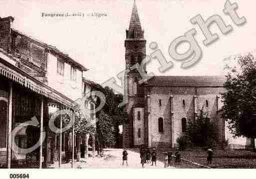 Ville de FONGRAVE, carte postale ancienne