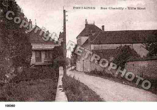 Ville de FONTAINES, carte postale ancienne