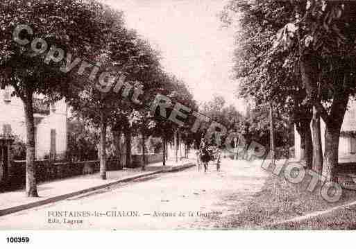 Ville de FONTAINES, carte postale ancienne