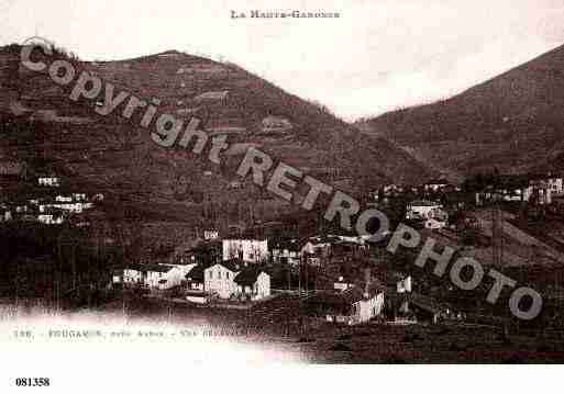 Ville de FOUGARON, carte postale ancienne