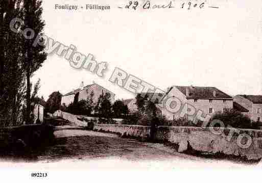 Ville de FOULIGNY, carte postale ancienne