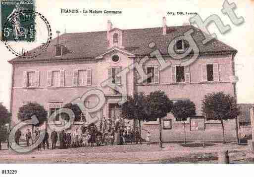 Ville de FRANOIS, carte postale ancienne